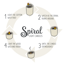 Load image into Gallery viewer, Spiral Light Candle
